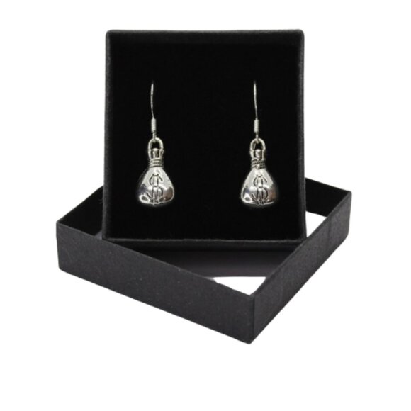 MISS MONEYBAGS EARRINGS - Picture 4 of 4